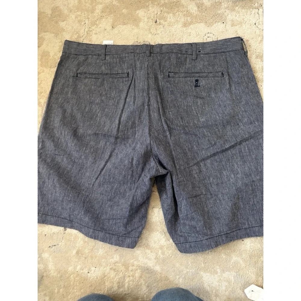 Banana Republic Linen blend‎ Shorts Mens 38x9 Navy Preppy Resort Vacation